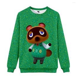 Men's Hoodies Animal Crossing Funny 3D O-Neck Sweatshirt Women/Men Fashion Long Sleeve Sweatshirts 2022 Casual Streetwear Trendy Style