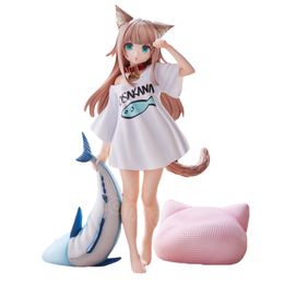 Decompression Toy 21cm Golden Head My Cat Girl Morning Anime Figure Skytube GOLDENHEAD Action Figure Sexy Girl Statue Collectible Model Toy