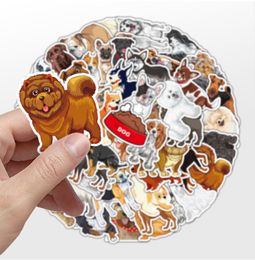 50Pcs Cute Dog Stickers Non-Random Waterproof Vinyl Sticker for Car Bike Luggage Sticker Laptop Skateboard Motor Water Bottle Snowboard Decals Kids Gifts