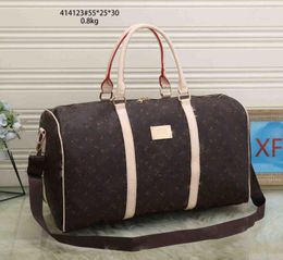 Duffle bag Classic 45 50 55 Travel luggage for men real leather women crossbody totes shoulder Bags mens womens handbags 8 colors