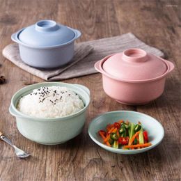 Bowls Healthy Japanese Style With Lids Students Tableware Bowl Soup Instant Noodle Container