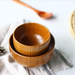 Bowls Bowl Household Japanese Tableware Creative Anti-scalding Soup Chinese Wooden Round Noodle Salad