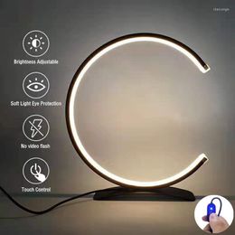 Table Lamps Moonlux LED Lamp Bedroom Reading Desk Light Bedside Eye Protect US/EU Plug Night