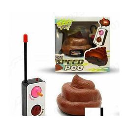 Novelty Games Remote Control Speed Poo Decompression Poop Toy Stool Funny Car Trick People Kids Joke Prank Toys 220315 Drop Delivery Dhvge