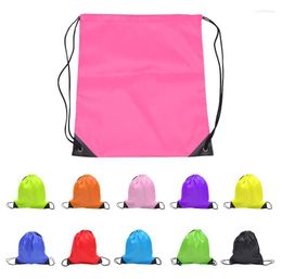Storage Bags Multi-function Solid Kids Clothes Shoes Bag School Drawstring Sport Gym PE Dance Backpacks Swim