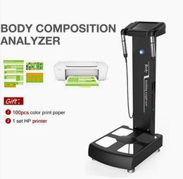 Professional Digital Body Analysis Machine Mass Index Composition fat Analyzer With A4 Printer For Weight Measurement fat reduce scanner fitness equipment