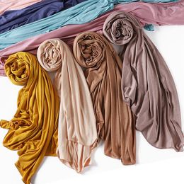 Ethnic Clothing Hijabs Women Fashion Light Board Modal Fabric Scarf Cotton Breathable Hijab Female Headwrap Muslim Turban Islamic