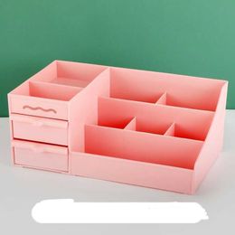 1PCS Creative Multi-function Penholder Desktop Debris Cute Case Box Desk Storage Drawer Pen Organizer Caja De Almacenaje
