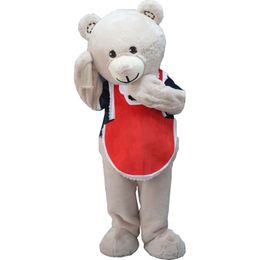 Long Fur Teddy Bear Mascot Costume Suits Party Game Dress Outfits Clothing Advertising Carnival Halloween Xmas Easter