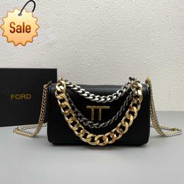 Women's Brand Designer Hand Bill Shoulder Bags 2023 New Tom Special Leather Chain Belt Handbags Portable Crossbody Bag Gift Box Packaging Factory direct sales