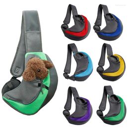 Dog Car Seat Covers 1pc Outdoor Travel Pet Puppy Carrier Handbag Pouch Mesh Oxford Single Shoulder Bag Sling Comfort Tote
