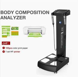 New upgrade Digital Body Analysis Machine Mass Index Composition fat Analyzer With A4 Printer For Weight Measurement fat reduce scanner fitness equipment
