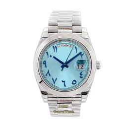 Watches Arabian Blue Designer Ice Dial ETA 2836 Mechanical Automatic Movement Watch Date Day 904L Stainless Steel 200M Waterproof Luminous Wristwatch 763346