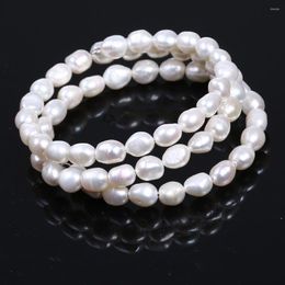 Charm Bracelets Fresh And Natural Freshwater Pearl Bracelet Jewelry Factory Direct Three-layer Winding