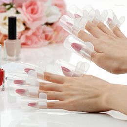 Nail Dryers 5Pcs Art Finger Clear Protective Sleeve Glazing Varnish Shield Clip Cover Tools