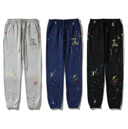 New Paint-Splashing Style Graffiti Trousers Men and Women Couple Sweatpants Sports Foreign Trade