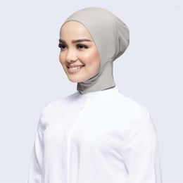 Ethnic Clothing Soft Modal Inner Hijab Caps Muslim Stretch Jersey Turban Cap Islamic Elastic Underscarf Bonnet Female Headscarf Turbante