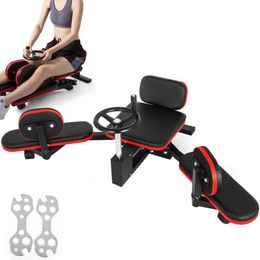 Accessories Fitness Leg Thigh Stretcher Stretching Machine Gym Training Casters PU LEather Press Curl GymMachine2417
