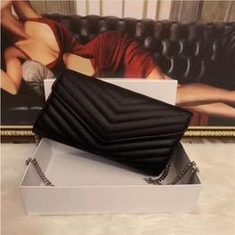 Luxury Fashion Gold Chain Leather Bag Women Handbag Shoulder Purse Handbags Luxurys Designer Messenger Bags Wallet322S