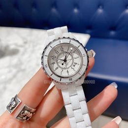 Lady's quartz watches white ceramic sapphire crystal factory diamond dial 33mm H5698 ladies watch women fashional watchs woman designer wristwatch