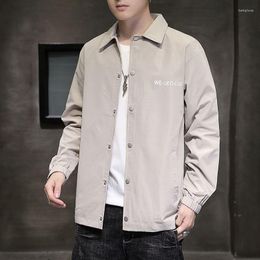 Men's Down Jacket Spring And Autumn Leisure Handsome Baseball Suit Korean Fashion Work Clothes Top Is Versatile