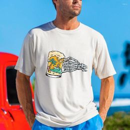 Men's T Shirts Men Summer Cool Loose Shirt Casual Short Sleeve Skull Print Men/Women Anime Tshirt Surfing Sport Brand T-Shirt Tops Tee