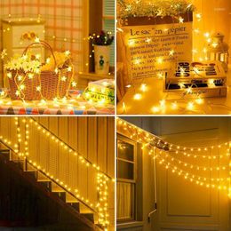 Strings 8-function LED Table Holiday Star String Fairy Lights Hanging Ornaments Christmas Tree Decorations Home Party Noel Navidad