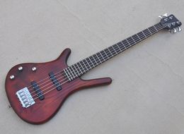 Left Hand 5 Strings Electric Bass Guitar with Ash Body Rosewood Fretboard Can be Customised