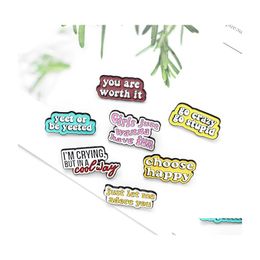 Pins Brooches Funny Creative Character Enamel Pins Colors Fashion Various Types For Lapel Pin Clothes Shirt Bags 684 T2 Drop Delive Dhvij