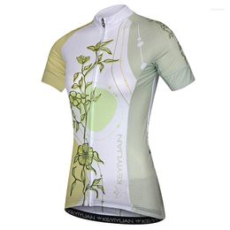 Racing Jackets KEYIYUAN 2022 Pro Team Cycling Jersey Women Short Sleeve MTB Tops Bicycle Shirt Mountain Bike Clothes Cycliste Femme