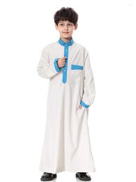 Ethnic Clothing 4colors 6size Can Choose Colors/size Fast Delivery 2022 Softy Thawb Children Jubba Robe Suit 115-160cm Tall Boy Thobe