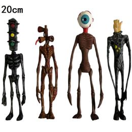 Decompression Toy Big 20cm Siren Head Action Figure Toys Sirenhead Figure Horror Model Doll Have Light Sculpture Shy Guy Urban Legend Founda