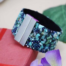 Bangle 19 3.3cm Fashion Turkey Stone&Crystal Loose Beads Bracelets Pulsera Jewellery Women Girls Gifts Hand Ornaments