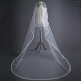 Bridal Veils Real Pos Long Sequins Wedding Veil Ivory One- Layer Cathedral 3 Meters L Accessories