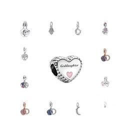 Silver Ckk Fit Pandora Bracelets Mother Daughter Heart Charms Sier 925 Original Beads For Jewellery Making Sterling Diy Women Q0225 74 Dh62Z