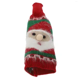 Christmas Decorations 1pc Adorable Knitted Bottle Cover Design