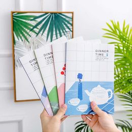 4pcs Cute Campus Study Notebook B5 Line Memo Simple Student Stationery Notebooks for Students Office Supplies b5 Planner