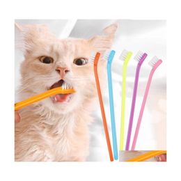 Cat Grooming Pet Toothbrush Oral Cleaning Toothbrushs Oralcleaning Care Drop Delivery Home Garden Supplies Dhbzl