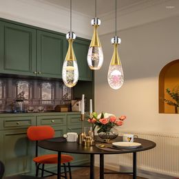 Pendant Lamps Nordic LED Crystal Lights Creative Design Jellyfish Decoration Lighting Light Fixtures Living Room Luminaire