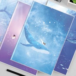 Whale OceanA5/B5 Waterproof PU Cover Notebook Planners Note Book Diary Journals Notepads Stationery School Supplies