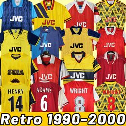 Gunners HENRY Retro Soccer Jerseys HIGHBURY PIRES REYES BERGKAMP ADAMS Persie V. PERSIE Vintage Classic 90 92 91 93 94 95 96 97 98 99 00 1990 1992 1994 1996 1998 1999 2000