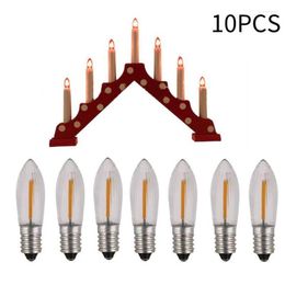 Candle Light Replacement Lamp Bulbs For Chains 12V-23V AC Bathroom Kitchen Home Lamps Bulb Decor 10PCS