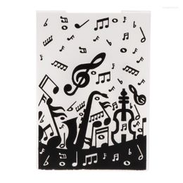 Gift Wrap Plastic Embossing Folder Template For DIY Scrapbook Po Card Paper Craft Music Note