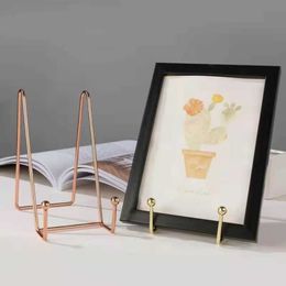 1Pcs New Creative Geometric Desktop Placement Stand Mobile Phone Book Newspaper Collection Storage Rack Magazine Display Holder