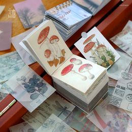 Gift Wrap 400PCS Sulfuric Acid Paper Material Series Ins Retro Sticker Decorative Journal Scrapbooking Craft Standard Supplies