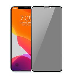 Tam kapak Peep Önleme Temperlenmiş Cam Ekran Koruyucu Film İPhone XS XS XR X 8 SE 6 Perakende Kutusu Anti-Peep ile