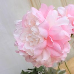 Decorative Flowers 10pc/lot DIY Simulation Artificial Peony Flower Head Big Wreath Wedding Decoration Flore Wall Fake Silk Ball