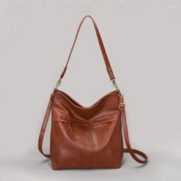 Shoulder Bags FUNMARDI Women PU Leather Bag Simple Retro Crossbody Rivets Large Tote Female Handbag WLHB2655