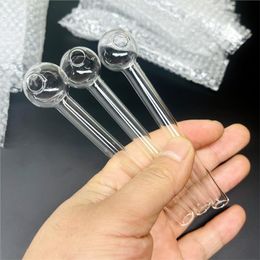 6.5cm 12cm Glass Oil Burner Pipe Mini Thick Pyrex Smoking Pipes Clear Test Straw Tube Burners For Water Bong Accessories