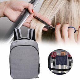 Storage Boxes Hairdressing Tool Backpack Cosmetic Bag Scissors Comb Case Outdoor Barber Clipper Carrying Organiser